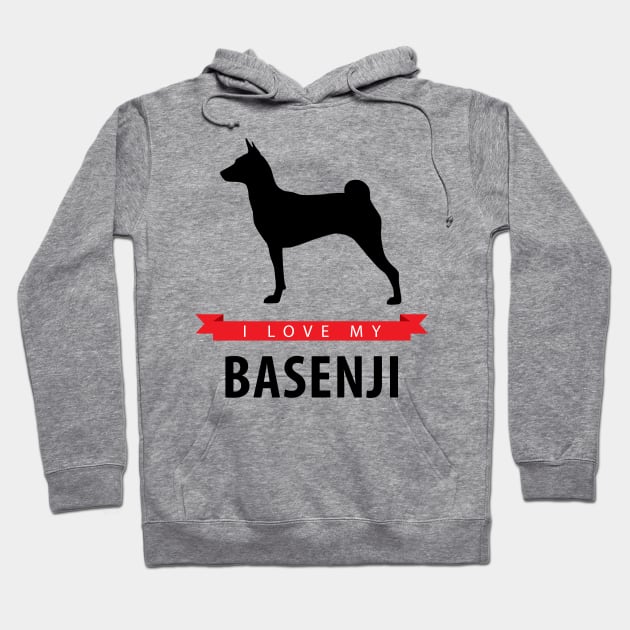 I Love My Basenji Hoodie by millersye